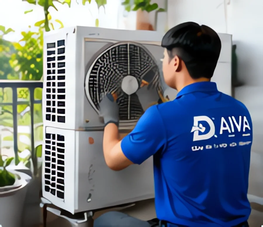 Kiểm tra dàn nóng máy lạnh ngoài trời